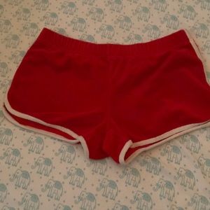 Terry cloth short shorts